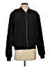 Kendall & Kylie 100% Polyester Solid Black Track Jacket Size S - photo 1