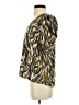 La Roque Animal Print Gold Short Sleeve Blouse Size S - photo 5