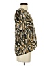 La Roque Animal Print Gold Short Sleeve Blouse Size S - photo 4