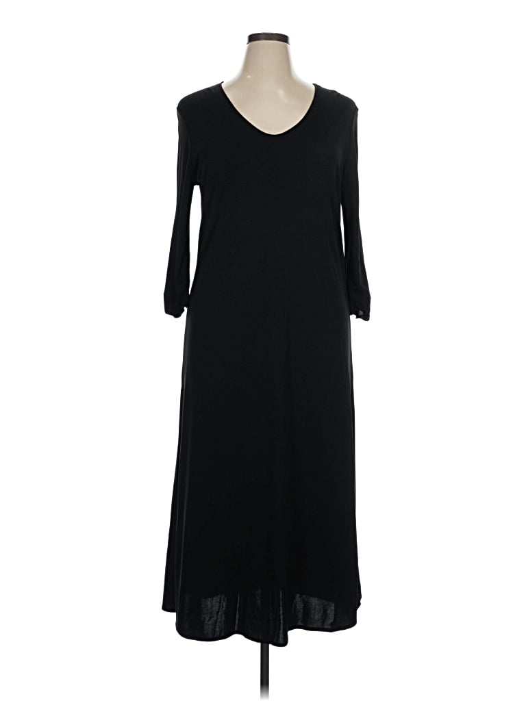 Pre-owned Jjill Casual Dress In Black