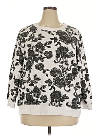 Woman Within Pullover Sweater (view 1)