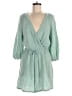 LACAUSA 100% Cotton Chevron-herringbone Green Romper Size L - photo 1