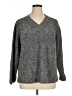 Coldwater Creek 100% Cotton Tweed Gray Pullover Sweater Size 1X - photo 1
