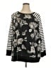 Woman Within Floral Black Pullover Sweater Size 26 (2X) - photo 1