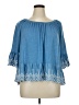 Fever Blue 3/4 Sleeve Blouse Size XL - photo 1