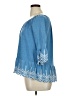 Fever Blue 3/4 Sleeve Blouse Size XL - photo 5