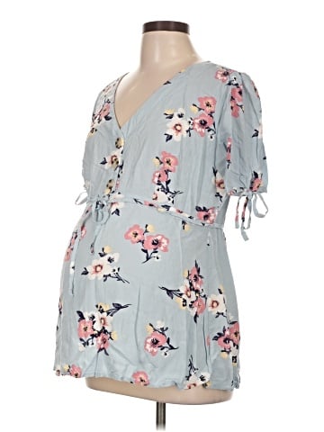 Motherhood Short Sleeve Blouse (view 1)
