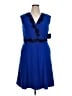 Ellen Tracy Blue Cocktail Dress Size 16 - photo 1