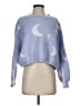 Debut 100% Polyester Stars Blue Pullover Sweater Size S - photo 1