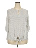 Fred David 100% Rayon Ivory 3/4 Sleeve Blouse Size 2X - photo 1
