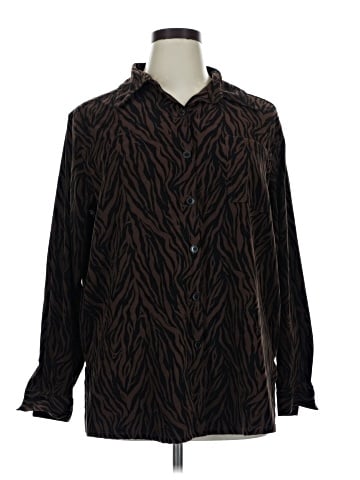 Denim & Co Long Sleeve Blouse (view 1)