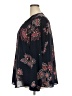 Zac & Rachel 100% Polyester Paisley Blue Long Sleeve Blouse Size 3X - photo 5