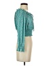 Guess Teal 3/4 Sleeve Blouse Size S - photo 4