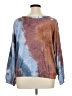 SAVVI Tie-dye Blue Brown Pullover Sweater Size XL - photo 2