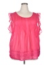 Jessica Simpson 100% Polyester Pink Sleeveless Blouse Size 2X - photo 1