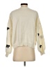 Shein 100% Polyester Print Ivory Pullover Sweater Size 4 - photo 2
