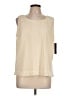 Investments 100% Polyester Ivory Sleeveless Blouse Size L - photo 1