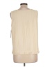 Investments 100% Polyester Ivory Sleeveless Blouse Size L - photo 2