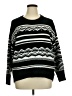 Old Navy Print Black Pullover Sweater Size XL - photo 1