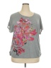 Madison Gray Short Sleeve Top Size 2X - photo 1