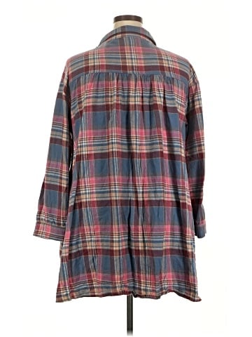 Umgee 3/4 Sleeve Button-Down Shirt (view 2)