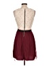 Speechless 100% Polyester Floral Solid Burgundy Cocktail Dress Size 11 - photo 2