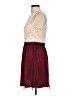 Speechless 100% Polyester Floral Solid Burgundy Cocktail Dress Size 11 - photo 5