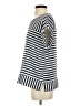 Christopher & Banks 100% Polyester Stripes Ivory Short Sleeve T-Shirt Size S - photo 5