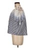 Milly Blue Short Sleeve Blouse Size M - photo 5