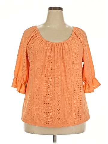 New York Laundry 3/4 Sleeve Blouse (view 1)