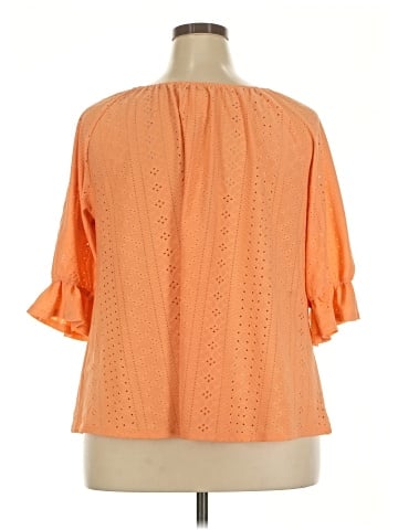 New York Laundry 3/4 Sleeve Blouse (view 2)