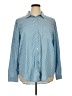 Ann Taylor LOFT 100% Lyocell Polka Dots Blue Long Sleeve Blouse Size XL - photo 1