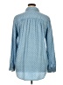 Ann Taylor LOFT 100% Lyocell Polka Dots Blue Long Sleeve Blouse Size XL - photo 2
