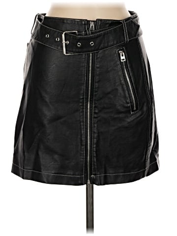 Topshop Faux Leather Skirt (view 1)