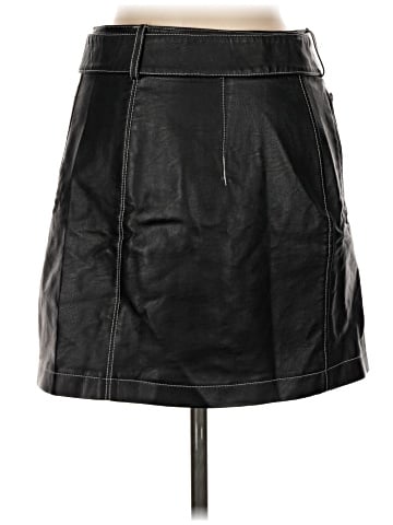 Topshop Faux Leather Skirt (view 2)