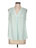 Vince Camuto 100% Polyester Green Sleeveless Blouse Size L - photo 1