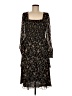MIKAEL AGHAL 100% Polyester Black Casual Dress Size 8 - photo 1