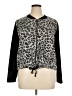 Soho Animal Print Black Track Jacket Size XL - photo 1