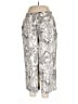 Tahari 100% Linen Print Silver Linen Pants Size XL - photo 1