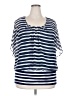Style&Co Blue Short Sleeve Blouse Size 2X - photo 1