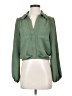 Sofia Jeans by Sofia Vergara 100% Polyester Green Long Sleeve Blouse Size XS - photo 1