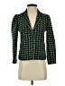 J.Crew 100% Cotton Houndstooth Green Blazer Size 2 - photo 1