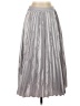 Shein 100% Polyester Metallic Silver Formal Skirt Size 4 - photo 1