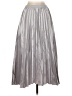 Shein 100% Polyester Metallic Silver Formal Skirt Size 4 - photo 2