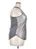 Xhilaration 100% Polyester Silver Sleeveless Top Size XXL - photo 4