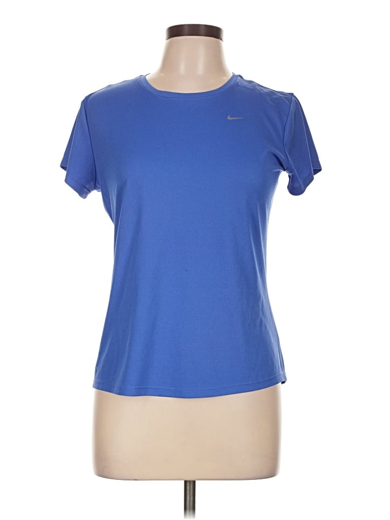 Pre-owned Nike Active T-shirt In Blue