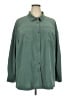 Torrid Solid Green Long Sleeve Blouse Size 2X (2) - photo 1