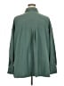 Torrid Solid Green Long Sleeve Blouse Size 2X (2) - photo 2