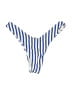 Zaful Stripes Blue Swimsuit Bottoms Size 6 - photo 2
