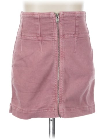 We the Free Denim Skirt (view 1)